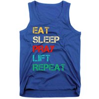 Christian Gym And Jesus Gym For Eat Sleep Pray Repeat Gift Tank Top