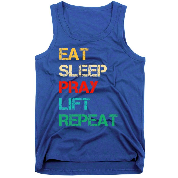 Christian Gym And Jesus Gym For Eat Sleep Pray Repeat Gift Tank Top