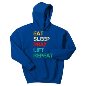 Christian Gym And Jesus Gym For Eat Sleep Pray Repeat Gift Kids Hoodie