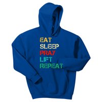 Christian Gym And Jesus Gym For Eat Sleep Pray Repeat Gift Kids Hoodie