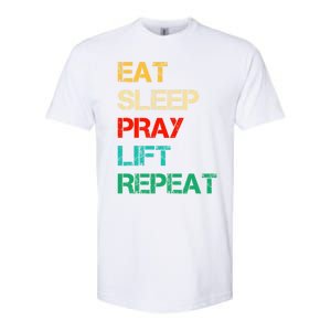 Christian Gym And Jesus Gym For Eat Sleep Pray Repeat Gift Softstyle CVC T-Shirt