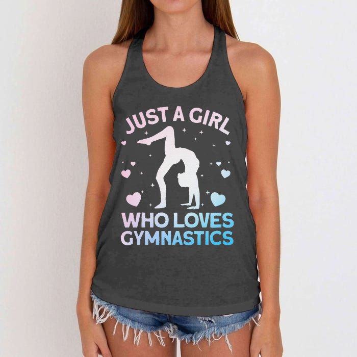 Cool Gymnastics Art For Women Gymnastics Gymnast Women's Knotted Racerback Tank