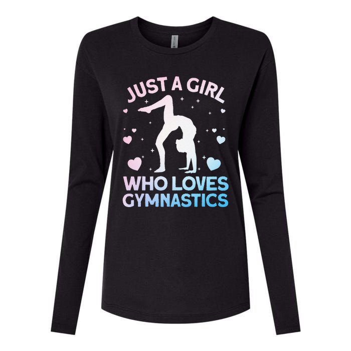 Cool Gymnastics Art For Girl Women Gymnastics Gymnast Gift Womens Cotton Relaxed Long Sleeve T-Shirt