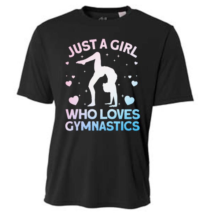 Cool Gymnastics Art For Girl Women Gymnastics Gymnast Gift Cooling Performance Crew T-Shirt