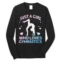 Cool Gymnastics Art For Girl Women Gymnastics Gymnast Gift Long Sleeve Shirt