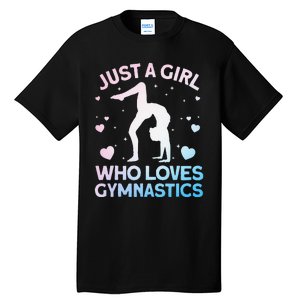 Cool Gymnastics Art For Girl Women Gymnastics Gymnast Gift Tall T-Shirt