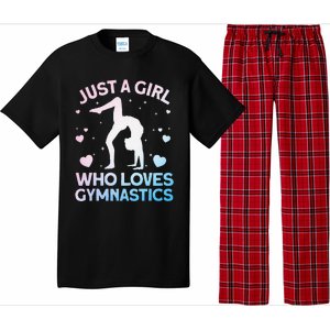 Cool Gymnastics Art For Girl Women Gymnastics Gymnast Gift Pajama Set