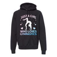 Cool Gymnastics Art For Girl Women Gymnastics Gymnast Gift Premium Hoodie