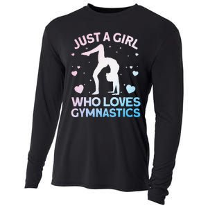 Cool Gymnastics Art For Girl Women Gymnastics Gymnast Gift Cooling Performance Long Sleeve Crew