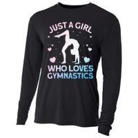 Cool Gymnastics Art For Girl Women Gymnastics Gymnast Gift Cooling Performance Long Sleeve Crew