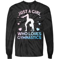 Cool Gymnastics Art For Girl Women Gymnastics Gymnast Gift Tie-Dye Long Sleeve Shirt