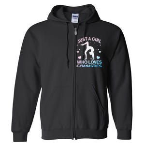 Cool Gymnastics Art For Girl Women Gymnastics Gymnast Gift Full Zip Hoodie