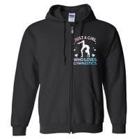 Cool Gymnastics Art For Girl Women Gymnastics Gymnast Gift Full Zip Hoodie