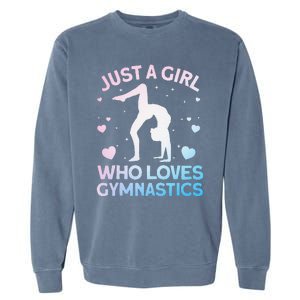 Cool Gymnastics Art For Girl Women Gymnastics Gymnast Gift Garment-Dyed Sweatshirt