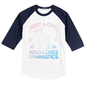 Cool Gymnastics Art For Girl Women Gymnastics Gymnast Gift Baseball Sleeve Shirt