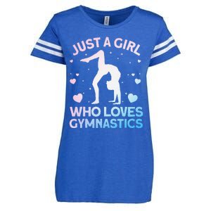 Cool Gymnastics Art For Girl Women Gymnastics Gymnast Gift Enza Ladies Jersey Football T-Shirt