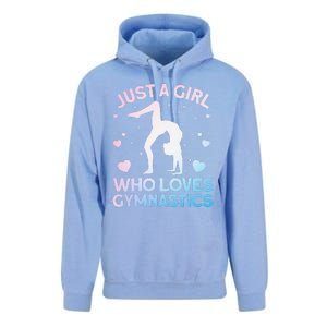 Cool Gymnastics Art For Girl Women Gymnastics Gymnast Gift Unisex Surf Hoodie