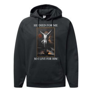 Christian Gospel And Bible Phrase For Our Lord Jesus Performance Fleece Hoodie