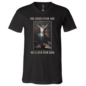 Christian Gospel And Bible Phrase For Our Lord Jesus V-Neck T-Shirt