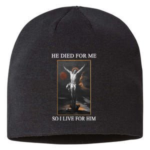 Christian Gospel And Bible Phrase For Our Lord Jesus Sustainable Beanie