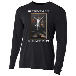 Christian Gospel And Bible Phrase For Our Lord Jesus Cooling Performance Long Sleeve Crew