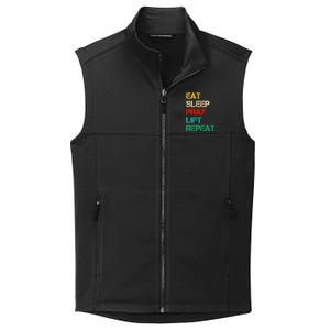 Christian Gym And Jesus Gym For Eat Sleep Pray Repeat Gift Collective Smooth Fleece Vest