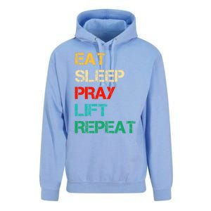 Christian Gym And Jesus Gym For Eat Sleep Pray Repeat Gift Unisex Surf Hoodie