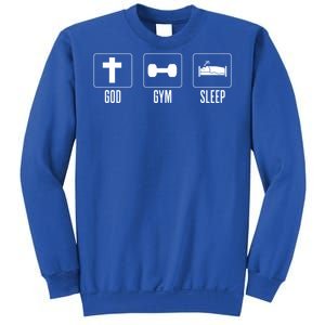 Christian Gym And Jesus Gym For God Gym Sleep Funny Gift Sweatshirt