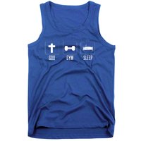 Christian Gym And Jesus Gym For God Gym Sleep Funny Gift Tank Top