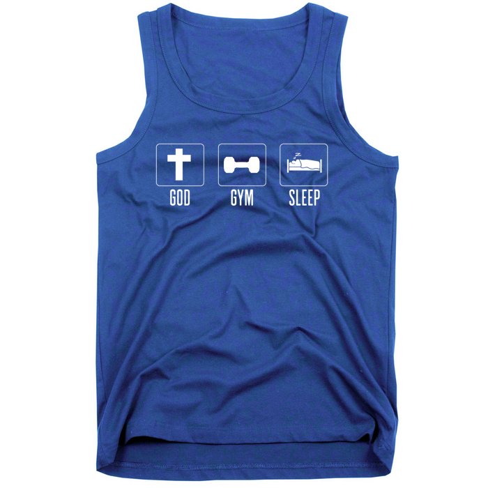 Christian Gym And Jesus Gym For God Gym Sleep Funny Gift Tank Top