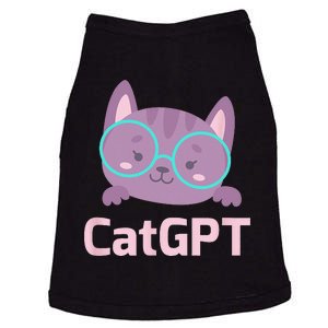 Cat GPT Ai Cat Geek Cat Lovers & Chat GPT Back To School Doggie Tank