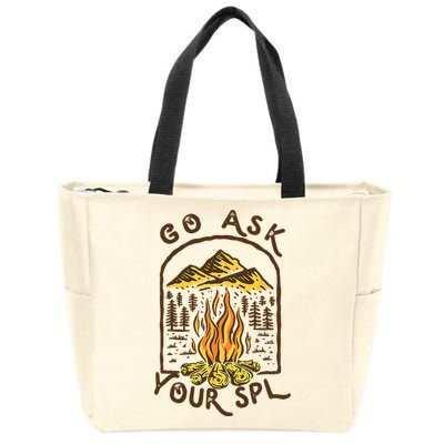 Camping Go Ask Your SPL Camper Gift Zip Tote Bag