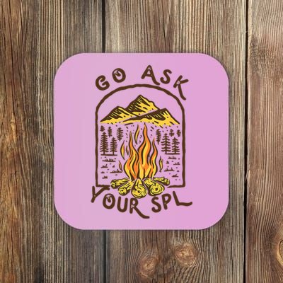 Camping Go Ask Your SPL Camper Gift Coaster