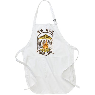 Camping Go Ask Your SPL Camper Gift Full-Length Apron With Pockets