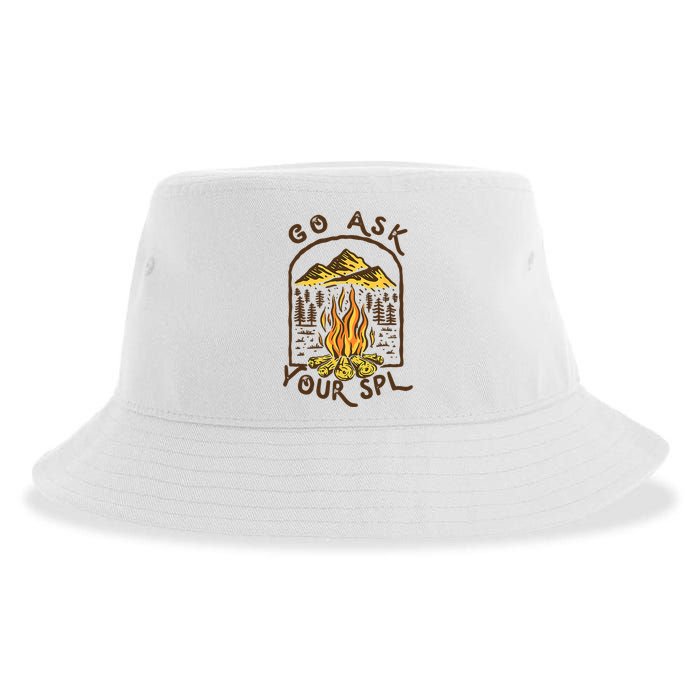 Camping Go Ask Your SPL Camper Gift Sustainable Bucket Hat