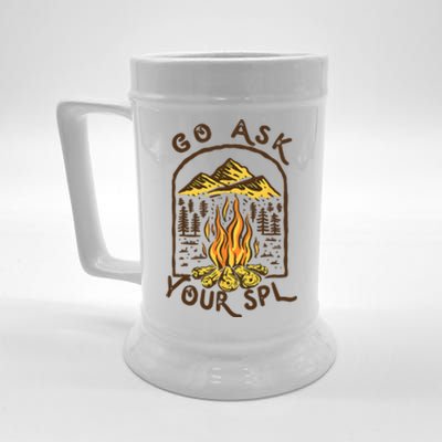 Camping Go Ask Your SPL Camper Gift Beer Stein