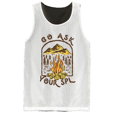 Camping Go Ask Your SPL Camper Gift Mesh Reversible Basketball Jersey Tank