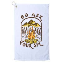 Camping Go Ask Your SPL Camper Gift Golf Towel