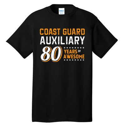 Coast Guard Auxiliary 80 Years Of Awesome Tall T-Shirt