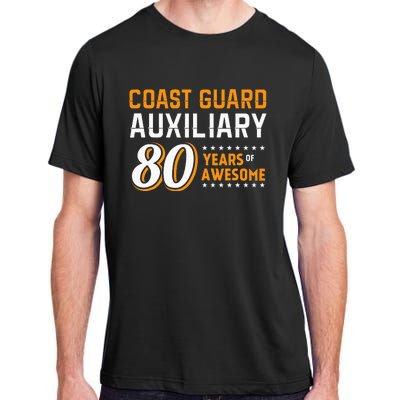 Coast Guard Auxiliary 80 Years Of Awesome Adult ChromaSoft Performance T-Shirt