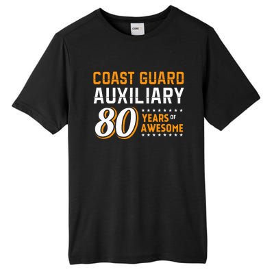 Coast Guard Auxiliary 80 Years Of Awesome Tall Fusion ChromaSoft Performance T-Shirt