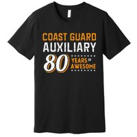 Coast Guard Auxiliary 80 Years Of Awesome Premium T-Shirt