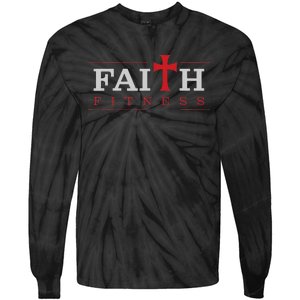 Christian Gym And Jesus Gym For Faith And Fitness Tie-Dye Long Sleeve Shirt