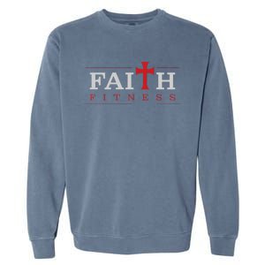 Christian Gym And Jesus Gym For Faith And Fitness Garment-Dyed Sweatshirt