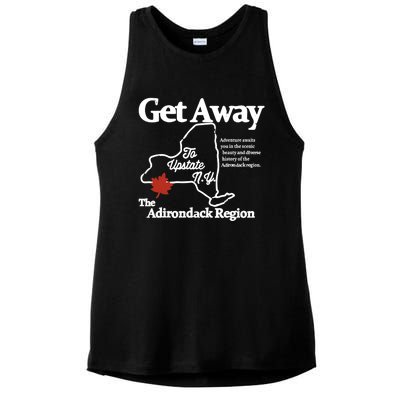 Charlie Get Away To Upstate New York Ladies PosiCharge Tri-Blend Wicking Tank