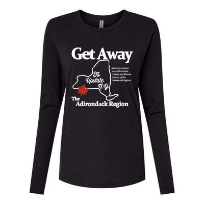 Charlie Get Away To Upstate New York Womens Cotton Relaxed Long Sleeve T-Shirt