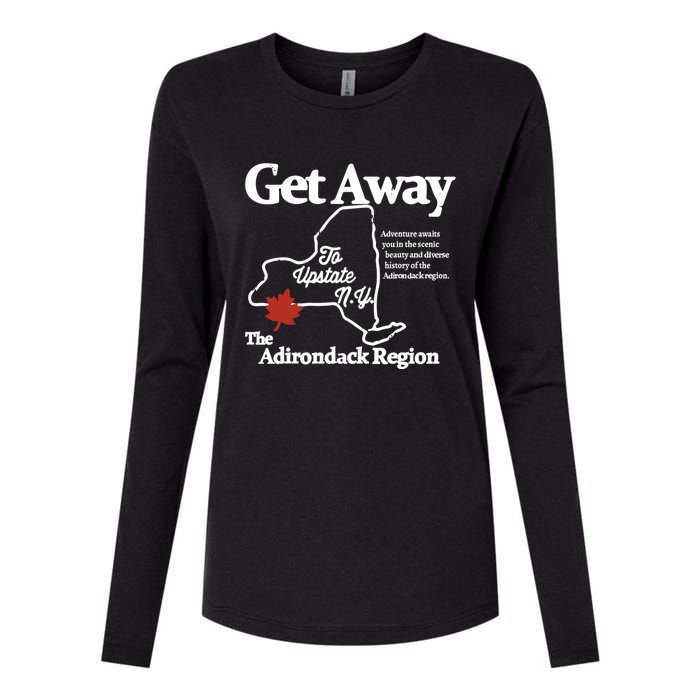 Charlie Get Away To Upstate New York Womens Cotton Relaxed Long Sleeve T-Shirt