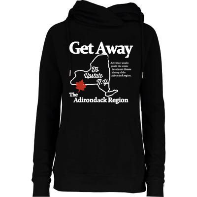 Charlie Get Away To Upstate New York Womens Funnel Neck Pullover Hood