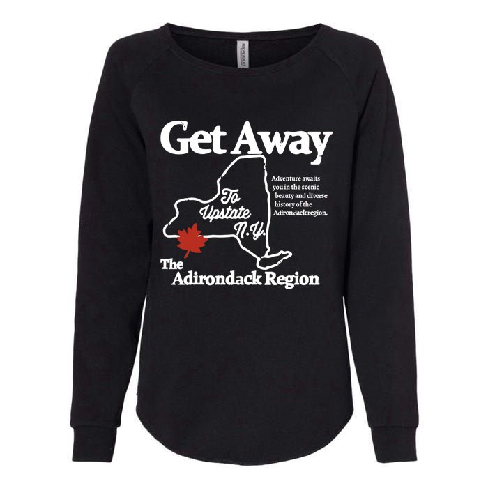 Charlie Get Away To Upstate New York Womens California Wash Sweatshirt