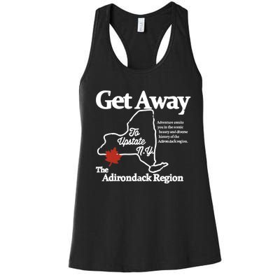 Charlie Get Away To Upstate New York Women's Racerback Tank